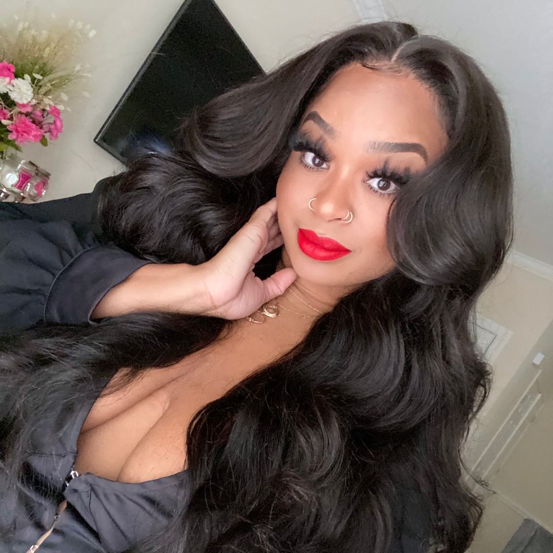 DSoar Hair Peruvian Body Wave 3 Bundles with 13*4 Closure 